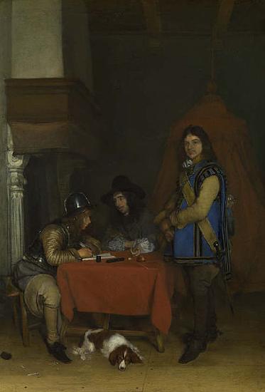 Adriaan de Lelie An Officer dictating a Letter oil painting picture